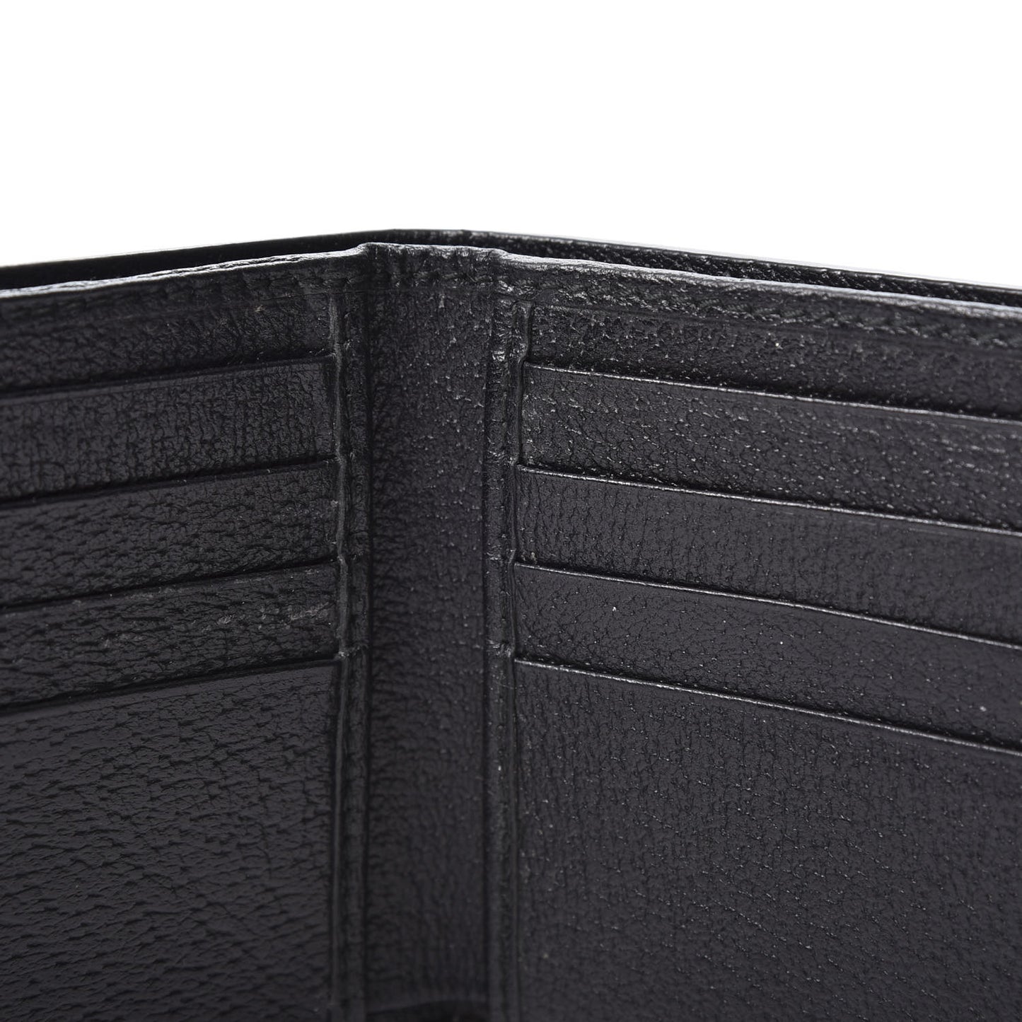 Calfskin Boar Effect GG Marmont Bi-Fold Wallet Black