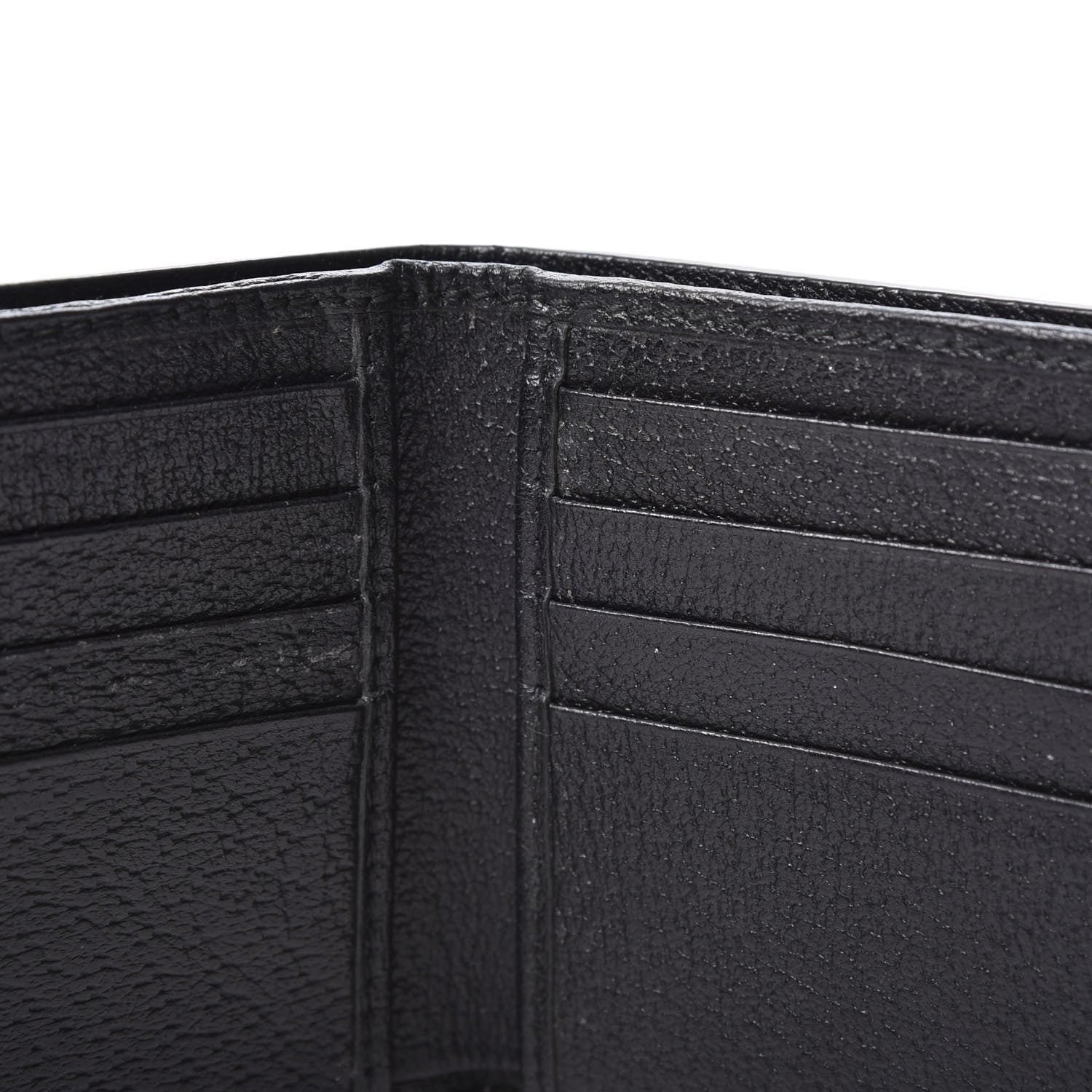 Gucci Calfskin Boar Effect GG Marmont Bi-Fold Wallet Black 8 of 11