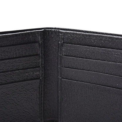 Gucci Calfskin Boar Effect GG Marmont Bi-Fold Wallet Black 8 of 11