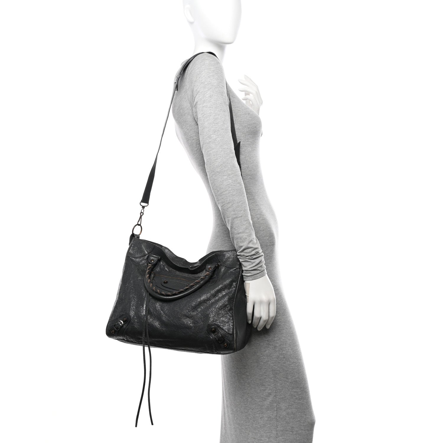 Balenciaga Agneau Classic Hardware Velo Gris Fossile 2 of 18