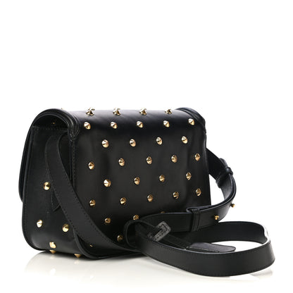 Alexander McQueen Calfskin Studded Small Padlock Crossbody Bag Black 2 of 21