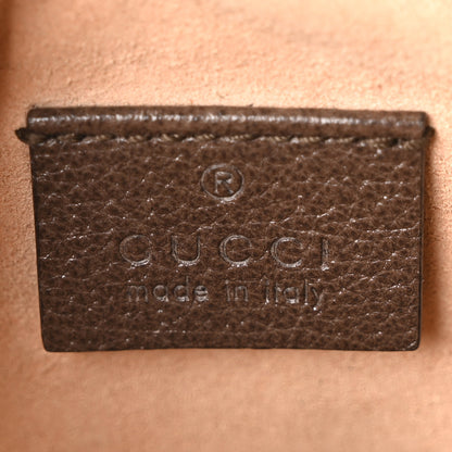Gucci GG Supreme Monogram Web Mini Ophidia Round Shoulder Bag Brown 6 of 10
