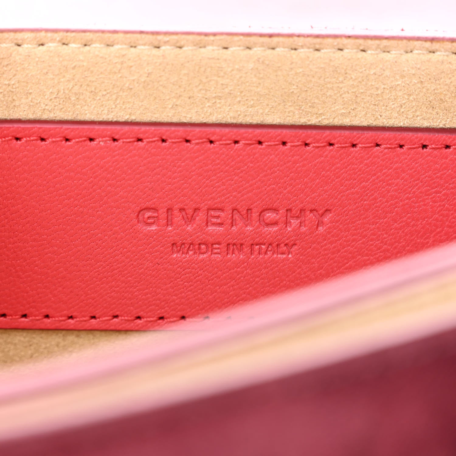 Givenchy Goatskin Suede Mini GV3 Shoulder Bag Pink Aubergine 11 of 19
