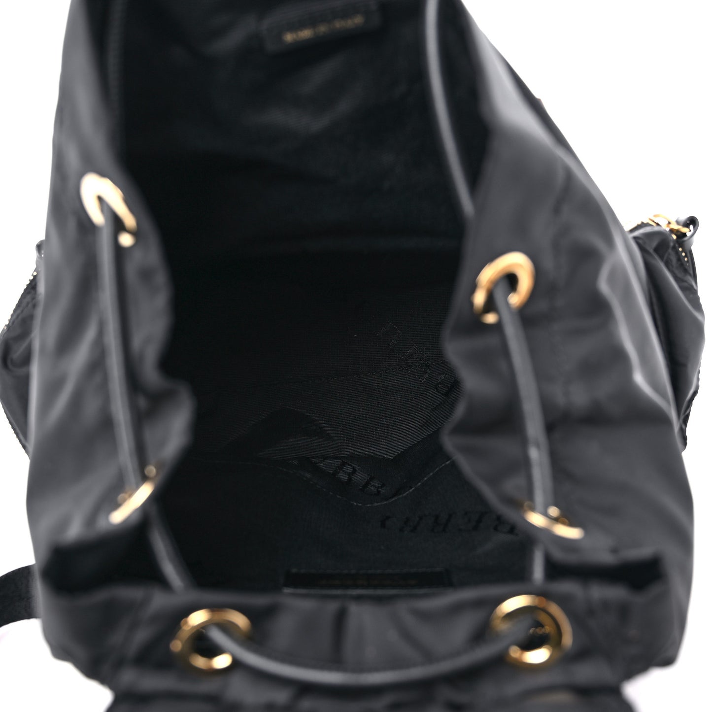 Nylon Medium Rucksack Backpack Black
