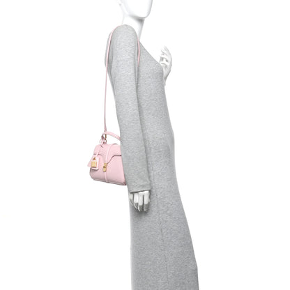 Celine Satinated Calfskin Mini 16 Top Handle Bag Pastel Pink 2 of 10