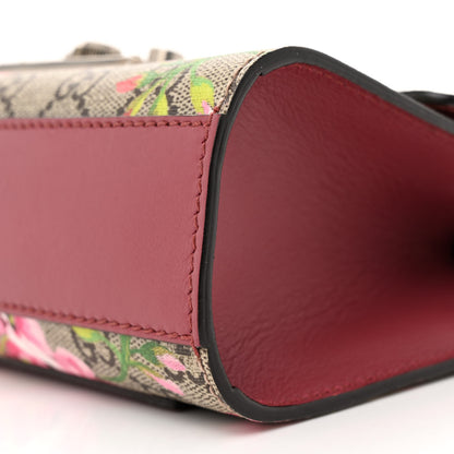 Gucci GG Supreme Monogram Blooms Small Padlock Shoulder Bag Beige Multicolor Dry Rose 10 of 13