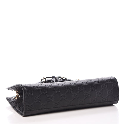 Gucci Guccissima Small Emily Shoulder Bag Black 4 of 11