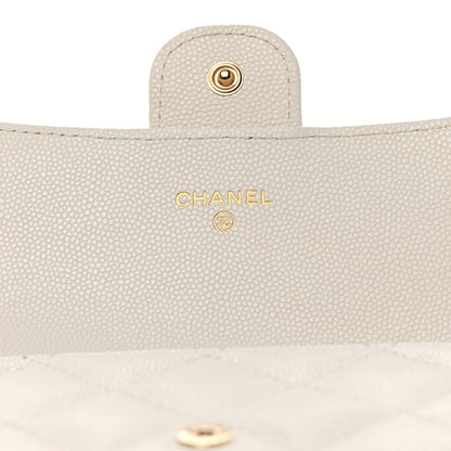 Chanel Caviar Quilted Large Flap Wallet White 6 of 12