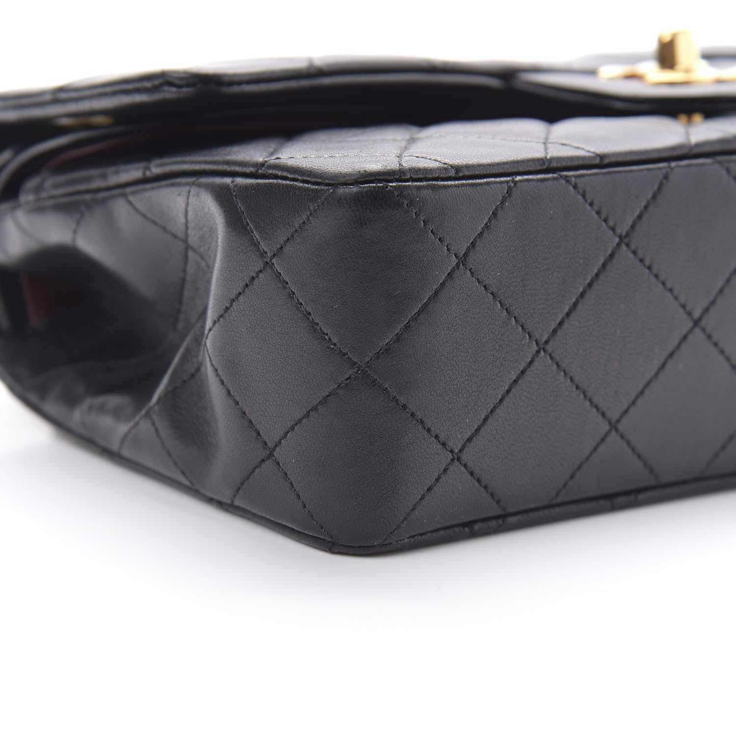 Chanel Lambskin Quilted Small Double Flap Black 10 of 16