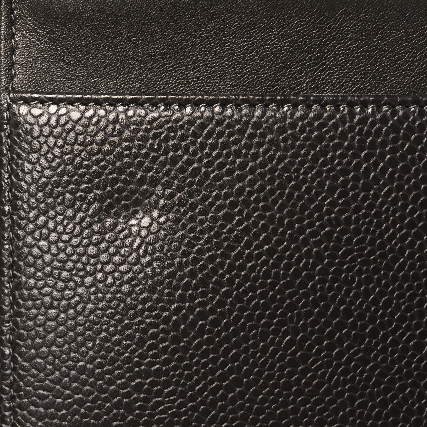 Metallic Caviar Timeless CC Wallet On Chain WOC Dark Silver