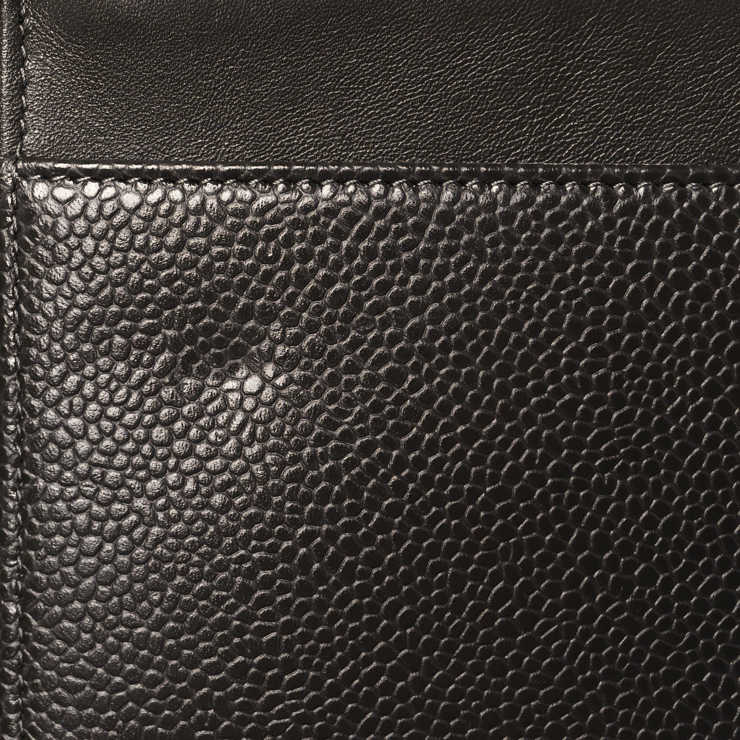 Chanel Metallic Caviar Timeless CC Wallet On Chain WOC Dark Silver 12 of 12