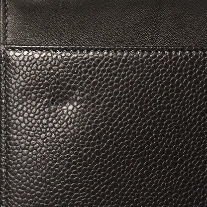 Chanel Metallic Caviar Timeless CC Wallet On Chain WOC Dark Silver 12 of 12