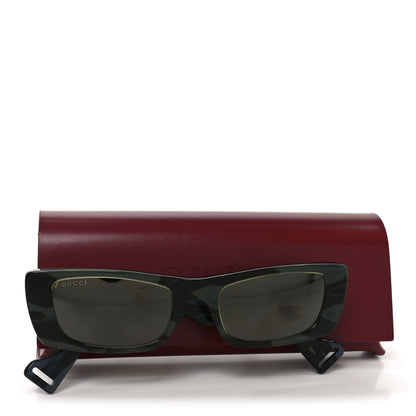 Gucci Acetate Rectangular GG0516S Sunglasses Green Bronze 7 of 7