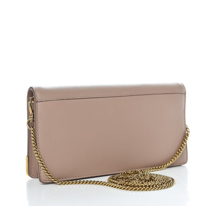 Prada City Calfskin Cahier Astrology Chain Wallet Cipria 3 of 8