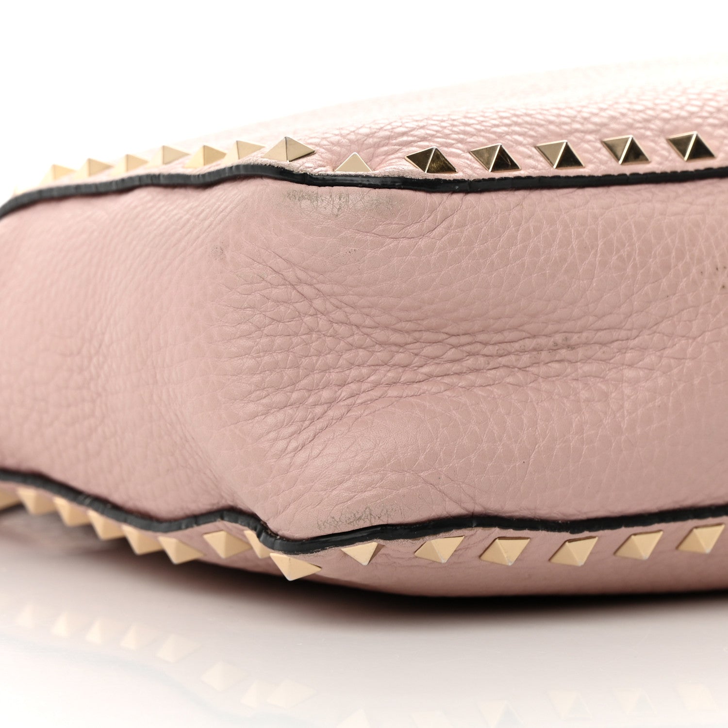 Valentino Garavani Pebbled Calfskin Small Rockstud Flip-Lock Messenger Bag Water Rose 9 of 21