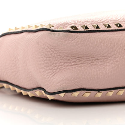 Valentino Garavani Pebbled Calfskin Small Rockstud Flip-Lock Messenger Bag Water Rose 9 of 21