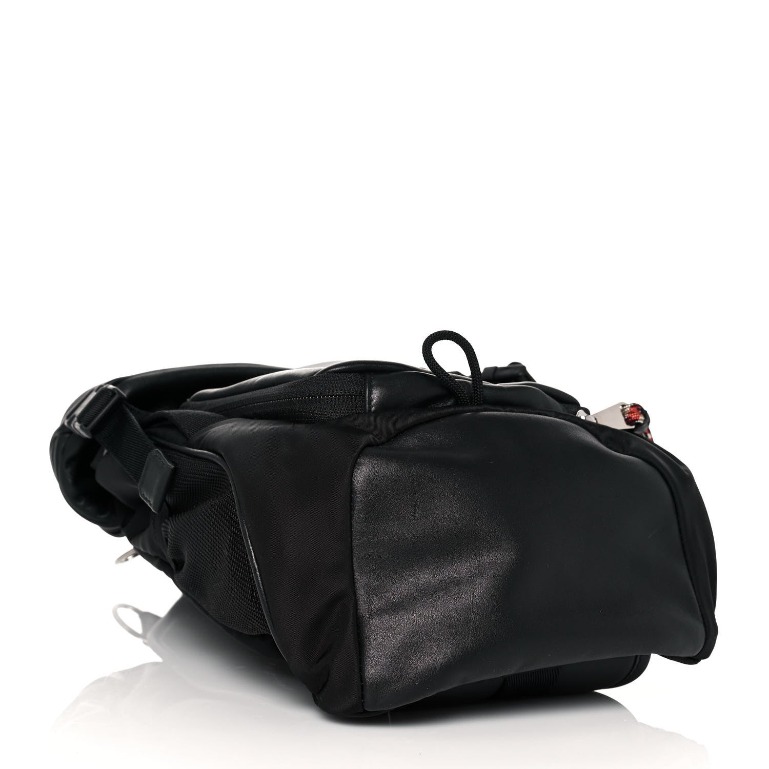 Burberry Lambskin Nylon Medium Leo Sling Bag Black 3 of 11