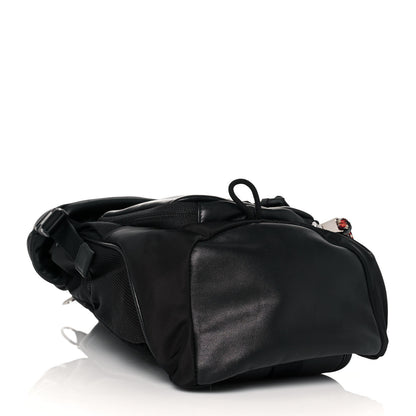 Burberry Lambskin Nylon Medium Leo Sling Bag Black 3 of 11