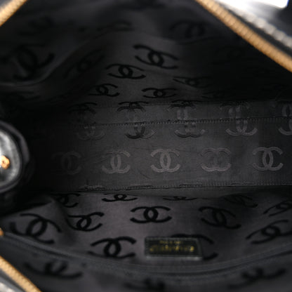 Chanel Calfskin Contrast Stitch Surpique Bowler Black 5 of 10
