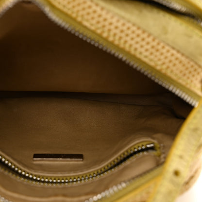 The Row Ostrich Lizard Mini Twin Crossbody Bag Yellow 6 of 10