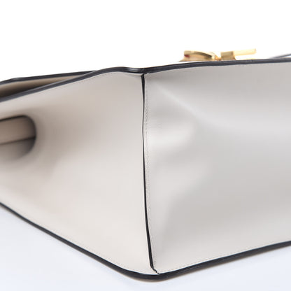 Gucci Calfskin Maxi Sylvie Top Handle Bag White 7 of 12