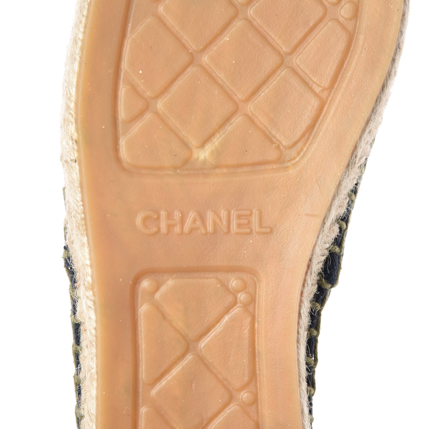 Chanel Fabric CC Espadrilles 40 Blue Green 8 of 8