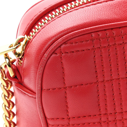 Burberry Lambskin Quilted Camera Bag Bright Red 13 of 13