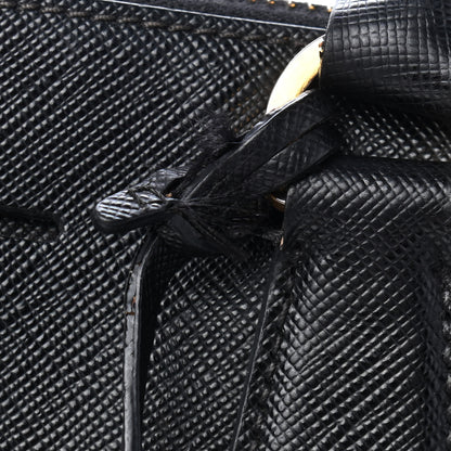 Prada Saffiano Medium Galleria Double Zip Tote Black 7 of 16