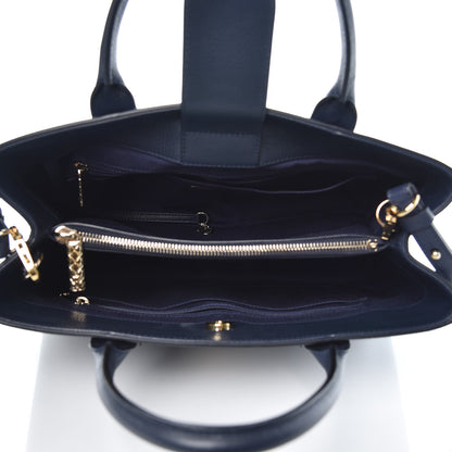 Chanel Grained Calfskin Medium Neo Executive Shopper Tote Navy 5 of 7