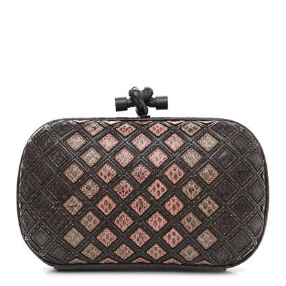 Bottega Veneta Nappa Intreccio Ayers Knot Clutch Brown 1 of 8