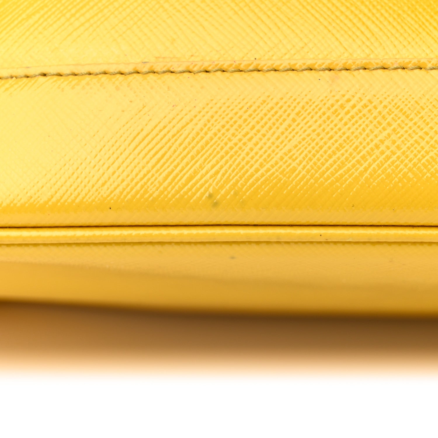 Prada Saffiano Vernice Medium Open Promenade Tote Ananas 25 of 27