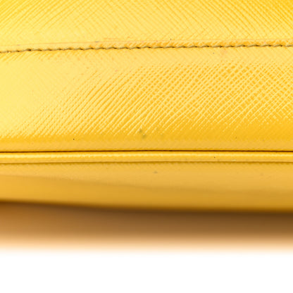 Prada Saffiano Vernice Medium Open Promenade Tote Ananas 25 of 27