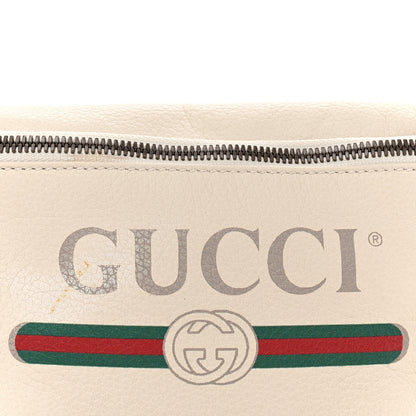 Gucci Grained Calfskin Small Logo Belt Bag White 8 of 12