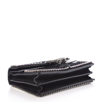 Gucci Suede Crystal Small Dionysus Shoulder Bag Black 5 of 11