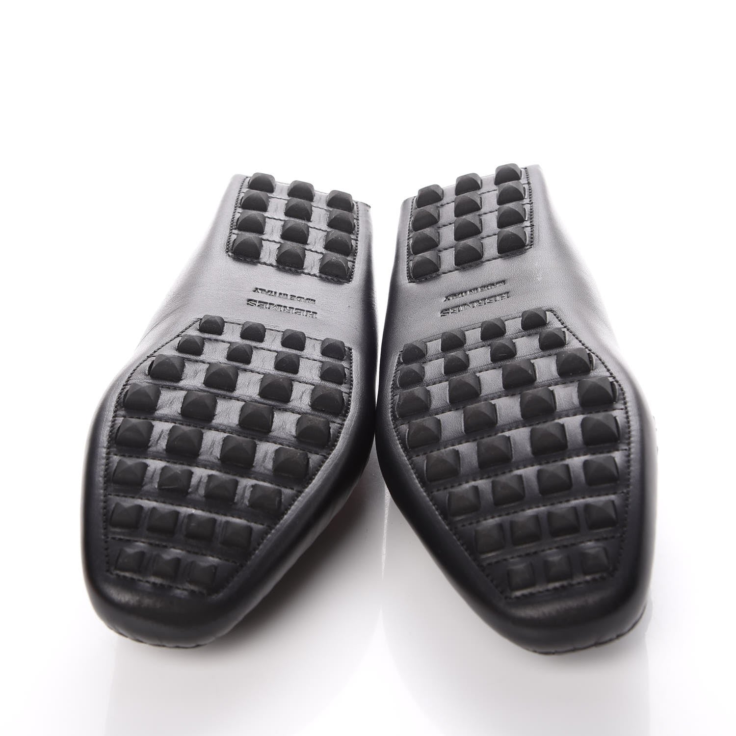 Hermes Supple Calfskin Irving Driving Moccasin Loafers 36.5 Black 5 of 9