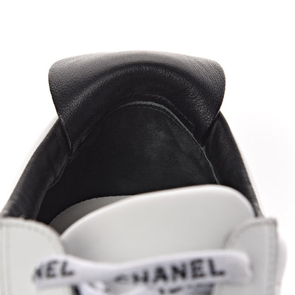 Chanel Calfskin CC Womens Sneakers 39 Black 11 of 12