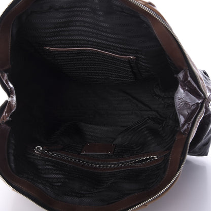 Prada Vernice Sfumata Bowler Nudo Black 5 of 11