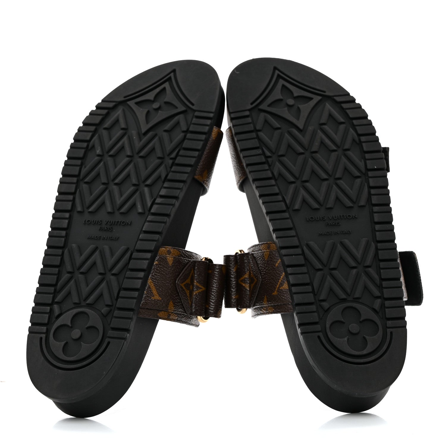Louis Vuitton Bom Dia Flat Mule Sandals 38 Black 5 of 8