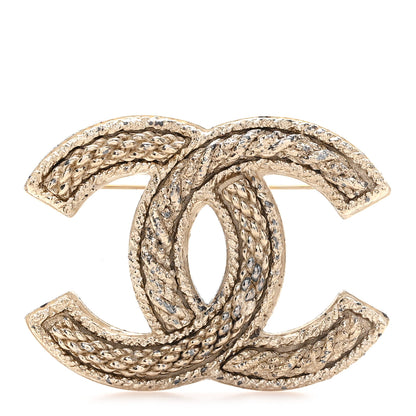 Chanel CC Large Brooch Gold 1 of 4