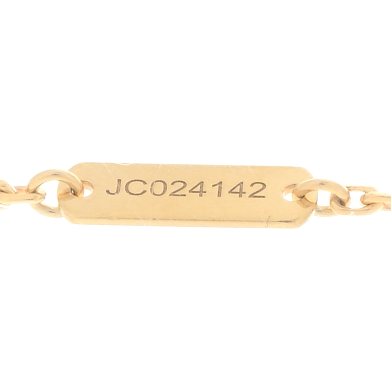 Van Cleef & Arpels 18K Yellow Gold Mother of Pearl Vintage Alhambra Pendant Necklace 6 of 6
