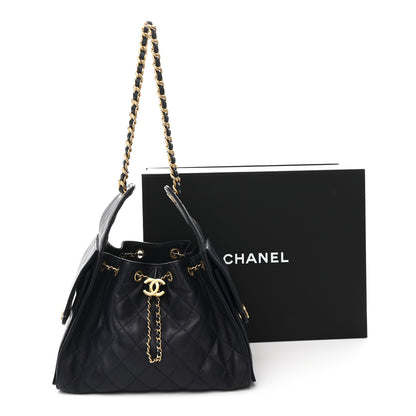 Chanel Caviar Quilted Small Chanel 25 Handbag Dark Navy 11 of 11