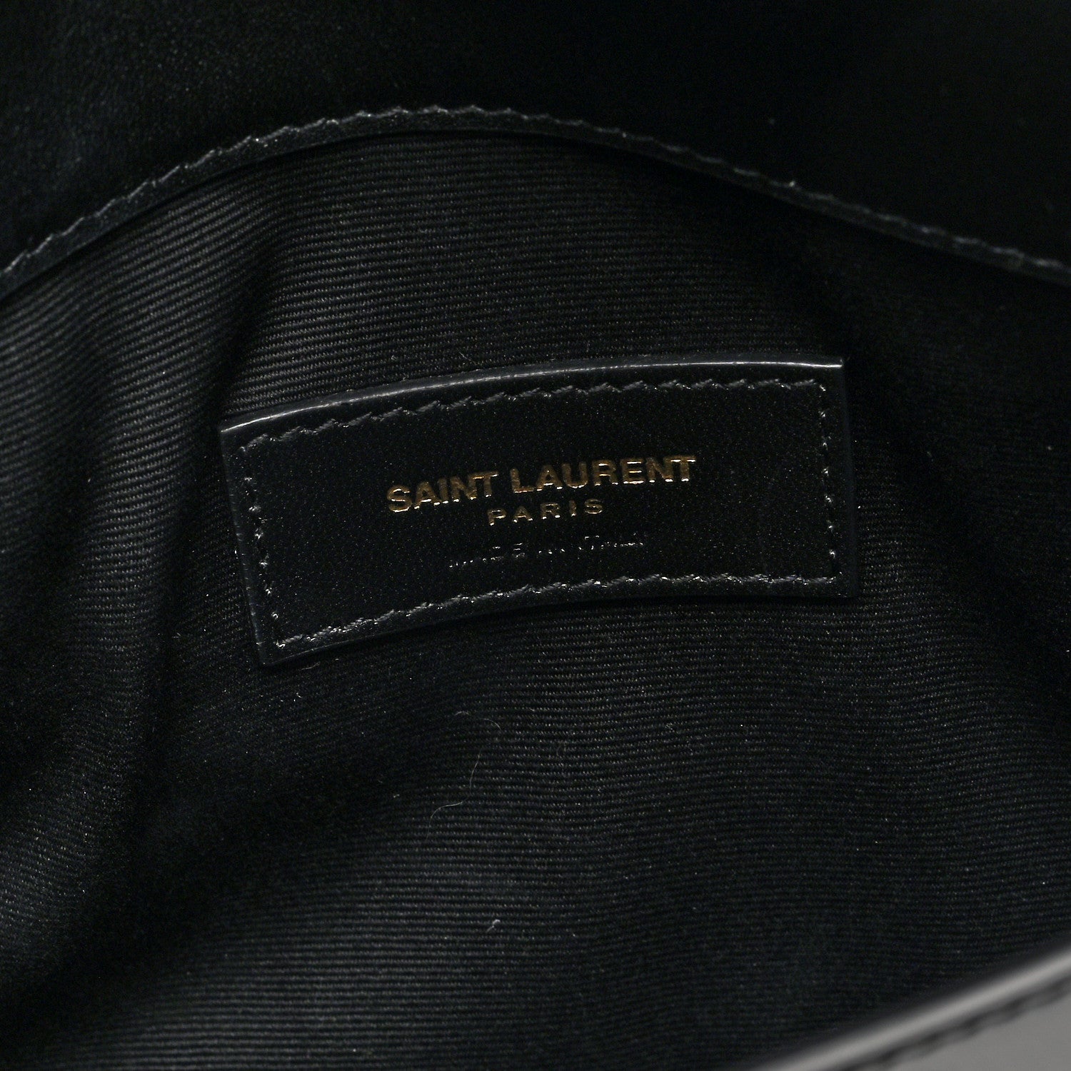 Saint Laurent Patent Calfskin Monogram Uptown Clutch Black 6 of 7
