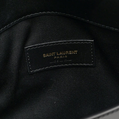 Saint Laurent Patent Calfskin Monogram Uptown Clutch Black 6 of 7