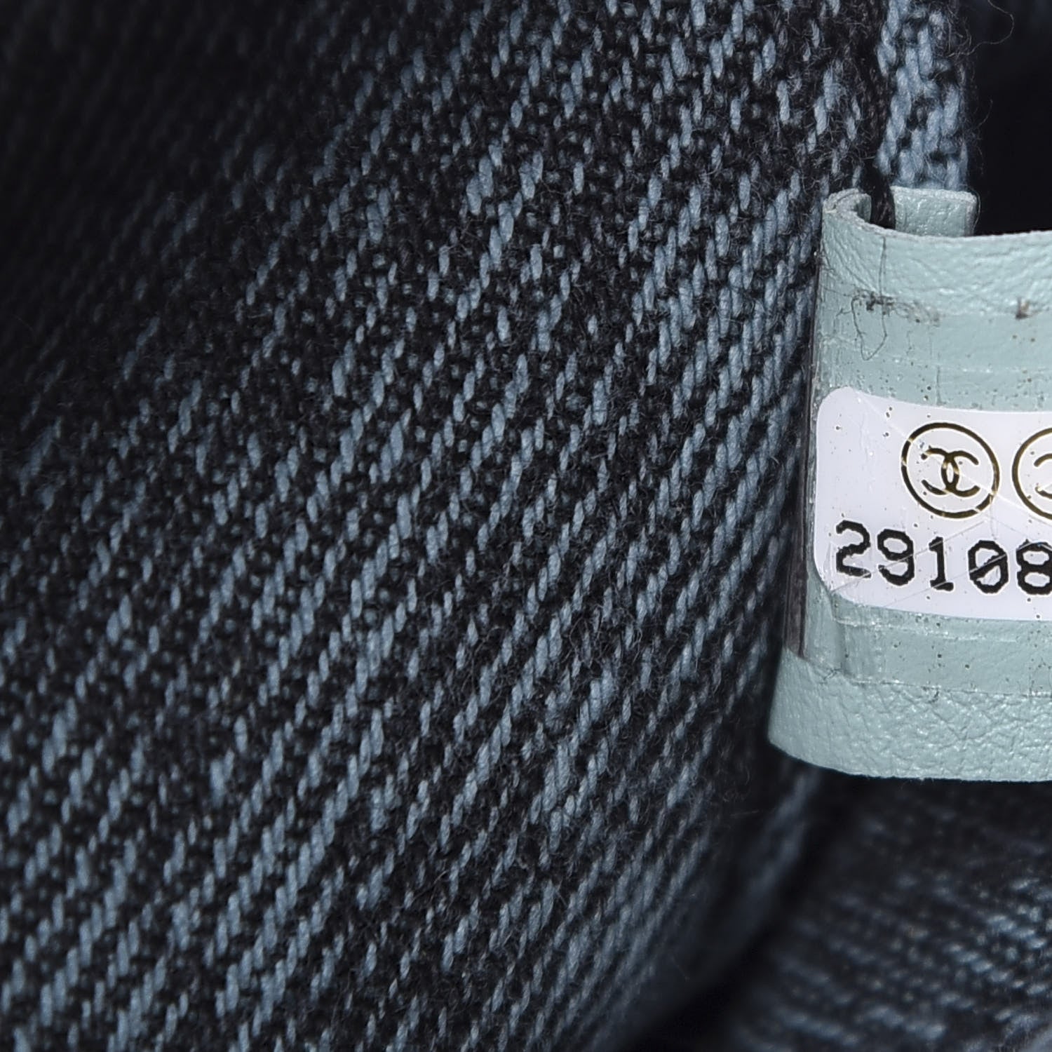 Chanel Washed Denim Quilted Small Denimpression Flap Blue Black 9 of 11