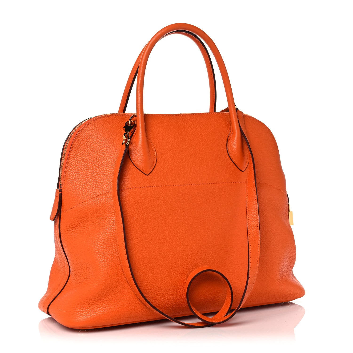 Hermes Taurillon Clemence Bolide 35 Orange 3 of 18