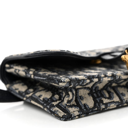 Christian Dior Oblique Saddle Belt Bag Blue 9 of 13