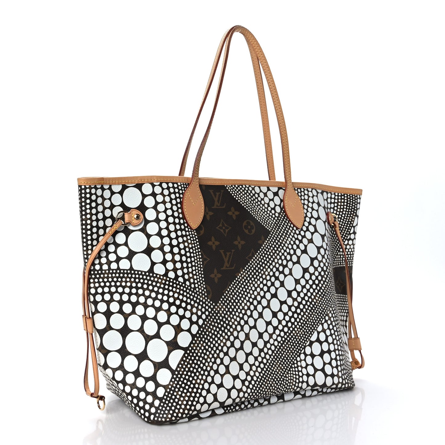 Monogram Kusama Waves Neverfull MM White