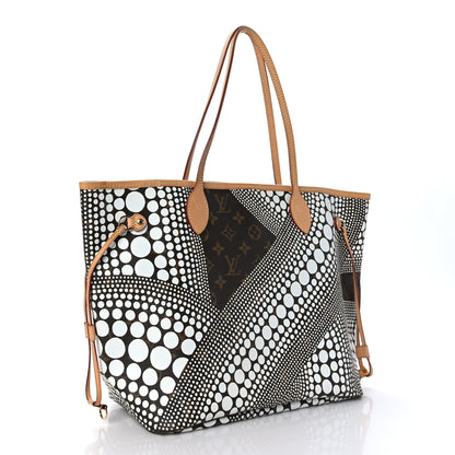 Louis Vuitton Monogram Kusama Waves Neverfull MM White 3 of 9