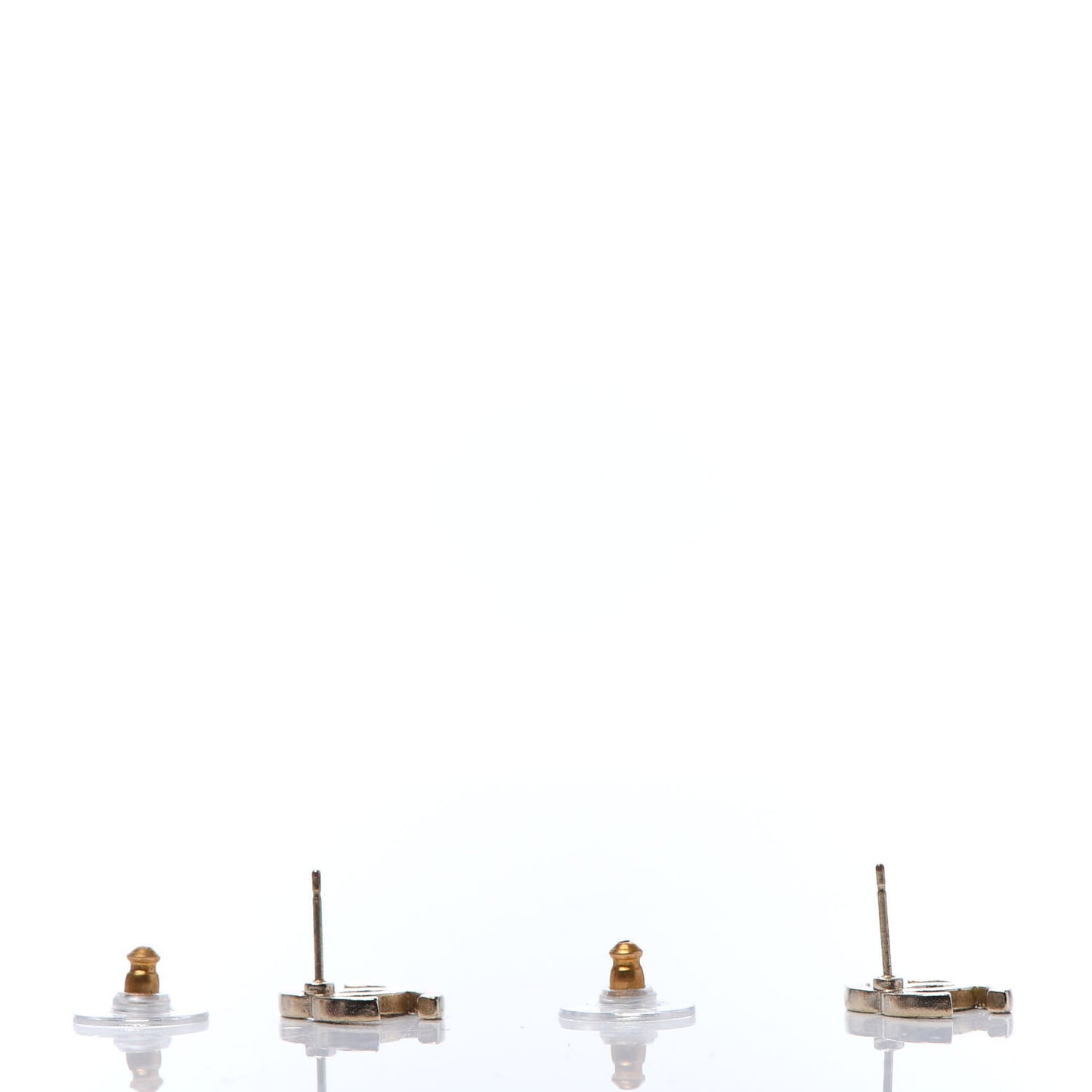 Crystal CC Earrings Gold
