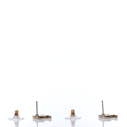 Chanel Crystal CC Earrings Gold 3 of 4